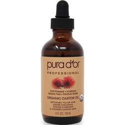 Pura d'or Organic Castor Oil 4 fl oz