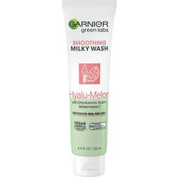 Garnier Green Labs Hyalu-Melon Smoothing Milky Washable Cleanser, 4.4 fl. oz