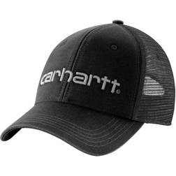 Carhartt Canvas Mesh-Back Logo Graphic Cap - Black