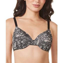 Warner's This is Not A Bra Underwire Bra - Black Endless Summer Print