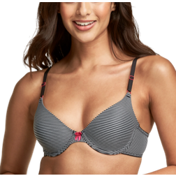 Maidenform One Fab Fit Everyday Demi Underwire Bra - Classic Stripe Print