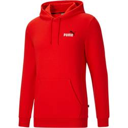 Puma Essential Small Logo Fleece Hoodie - Red/Black/White