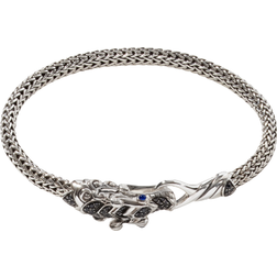 John Hardy Legends Naga Station Bracelet - Silver/Blue