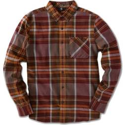 Volcom Caden Plaid Long Sleeve Shirt - Port