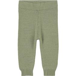 Little Jalo Knitted Baby Pants - Khakinvihreät