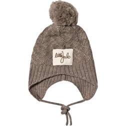 Little Jalo Knitted Beanie - Wood Brown