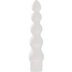 Doc Johnson White Nights 7 Inch Ribbed Anal Vibrator