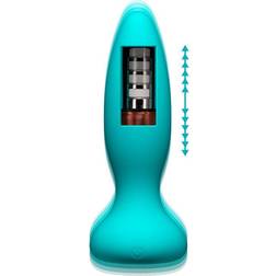 Doc Johnson A-Play Thrust Adventurous Anal Plug with Remote Teal