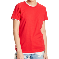 Hanes Women's Perfect-T Short Sleeve T-Shirt - Deep Red