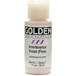 Golden Fluid Acrylics interference violet fine 1 oz