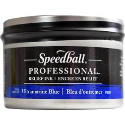 Speedball Professional Relief Ink ultramarine blue 8 oz. can