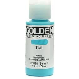 Golden Fluid Acrylics teal 1 oz