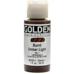 Golden Fluid Acrylics burnt umber light 1 oz