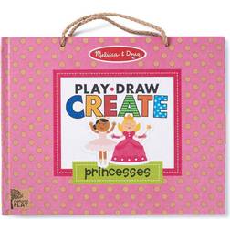 Melissa & Doug Natural Play Play Draw Create Reusable Drawing & Magnet Kit Princesses