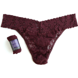 Hanky Panky Signature Lace Original Rise Thong - Hickory