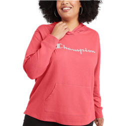 Champion Midweight Jersey Hoodie Plus Size - Pinky Peach