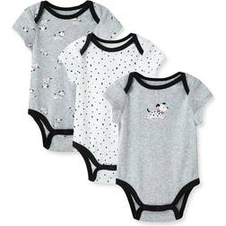 Little Me Dalmatian Bodysuits 3-pack - Grey Heather (LB810288N)