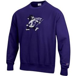 Champion Kansas State Wildcats Vault Logo Reverse Weave Pullover Sweatshirt - Purple