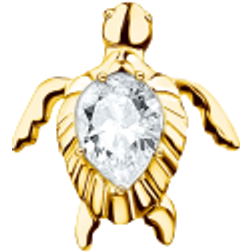 Thomas Sabo Charm Club Single Turtle Ear Stud - Gold/Transparent