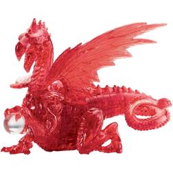 Bepuzzled 3D Crystal Puzzle Dragon 56 Pieces Red