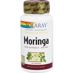 Solaray Guaranteed Potency Moringa Leaf Extract 450 mg. 60 Vegetarian Capsules