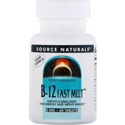 Source Naturals MethylCobalamin Fast Melt 5 mg 60 Tablets