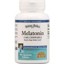 Natural Factors Melatonin 5 mg 90 Chewable Tablets 90 stk