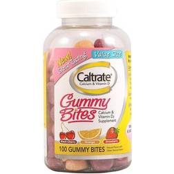 Caltrate Bone Health Calcium Gummy Bites, Multi-Flavored, 100 Ct