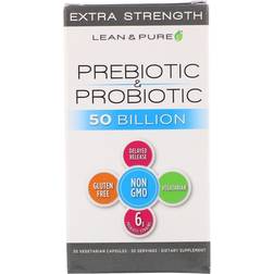 Olympian Labs Lean & Pure Prebiotic & Probiotic Extra Strength 50 billion 30 Vegetarian Capsules