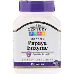 21st Century Papaya Enzyme, 100 Ct