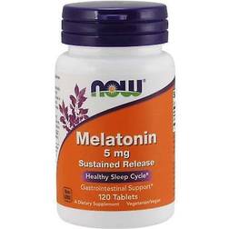 NOW Melatonin Sustained Release 5mg 120 Stk.