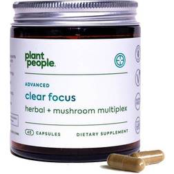 Plant People Advanced Clear Focus Adaptogenic Brain Support 40 Capsules