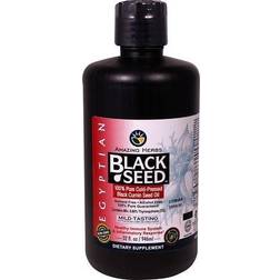 Amazing Herbs Egyptian Black Seed Pure Cold-Pressed Black Cumin Seed Oil 32 fl oz