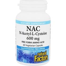 Natural Factors N-Acetyl-L-Cysteine 600 mg 60 Vegetarian Capsules 60 pcs