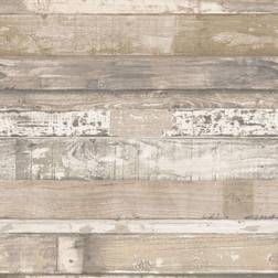 Homestyle Beachwood Wallpaper Brown