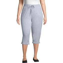 Hanes Women's JMS French Terry Capris - Light Steel