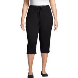 Hanes Women's JMS French Terry Capris - Black