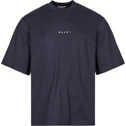 Marni Logo Crew Neck T-Shirt - Blue