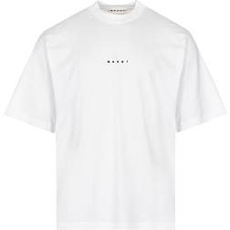 Marni Logo Crew Neck T-Shirt - Blue/White Men