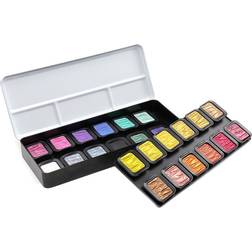 Royal Talens FINETEC Pearlescent watercolour set Colourful 24 colours