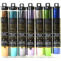 iCraft Deco Foil 6 in. x 12 in. pack of 5 sheets black