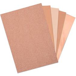 Sizzix Opulent Cardstock Pack A4 Rose Gold, 50 Sheets