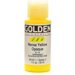 Golden Fluid Acrylics hansa yellow opaque 1 oz