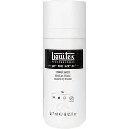 Liquitex Professional Soft Body Acrylic Color Multi Cap Bottles titanium white 8 oz
