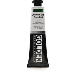 Golden OPEN Acrylic Colors chromium oxide green dark 2 oz. tube