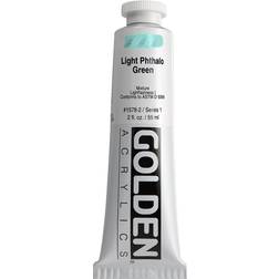 Golden Heavy Body Acrylics light phthalo green 2 oz