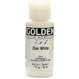 Golden Fluid Acrylics zinc white 1 oz