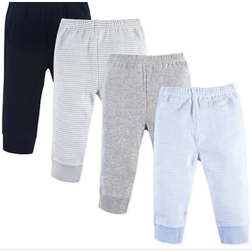 Luvable Friends Pants Set 4-Pack - Blue/Grey