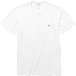 Lacoste Henley Neck Pima T-shirt - White