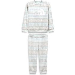 The North Face Toddler Surgent Crew Set - Ice Blue Halfdome Fairisle Print (NF0A4CBQ-2IL)